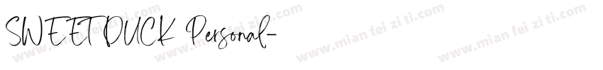 SWEET DUCK Personal字体转换